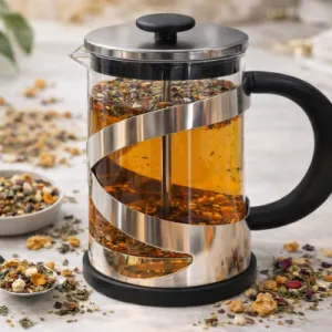 فرنچ پرس 800ميل استيل خط دار کد(287)