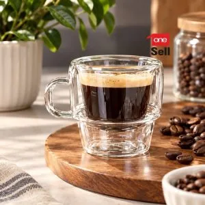 ليوان قهوه خوری  پيرکس دوجداره کد253