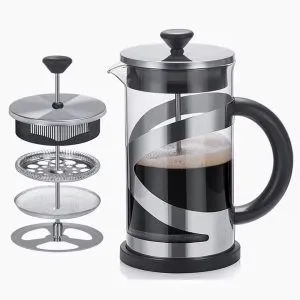 فرنچ پرس 800ميل استيل خط دار کد(287) - تصویر 3