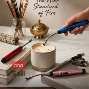 فندک شارژي همراه با کابل شارژ