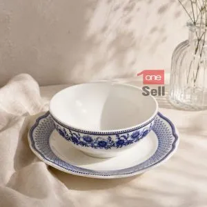 سرویس پیاله وپیش دستی سن پترزبورگ چینی زرین